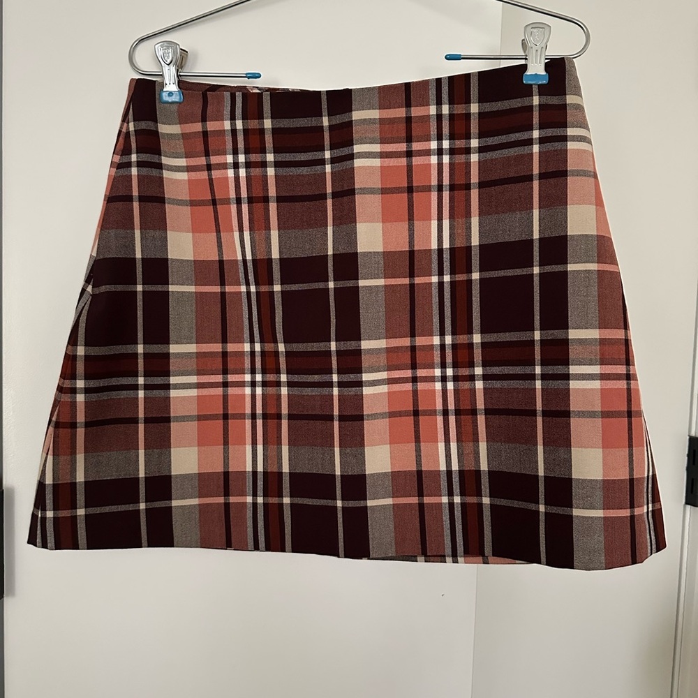 Aritzia Plaid Mini Skirt
